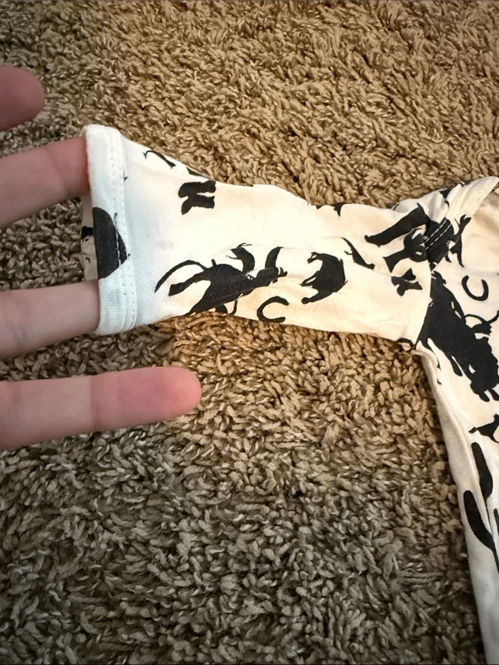 Cowboy Western One Piece Footie